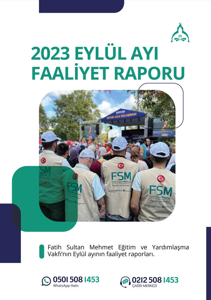 Eylül Ayı Faaliyet Raporu